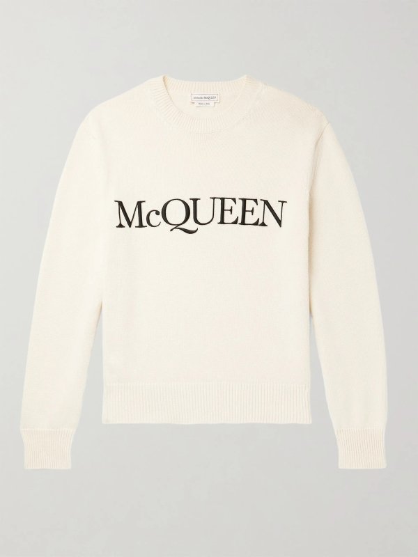 Logo-Embroidered Cotton Sweater