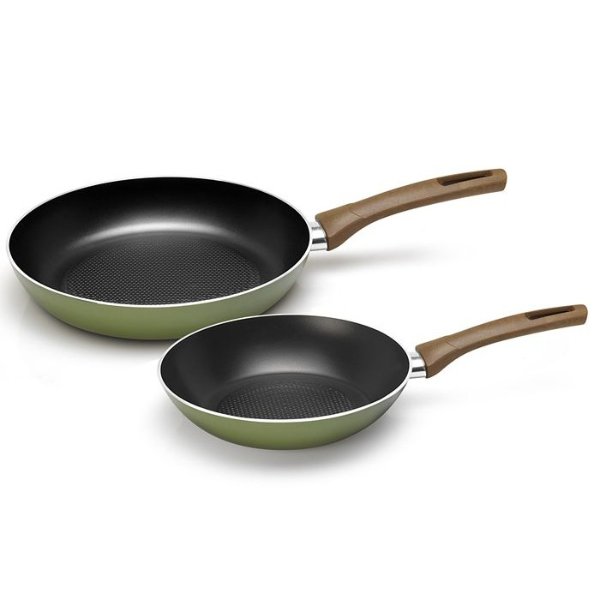 CLOSEOUT! ECO 2-Pc. Aluminum Saute Pans, Made in Italy