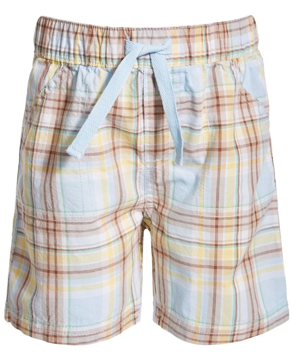 Baby Boys Easter Plaid Cotton Shorts, Created for Macy's