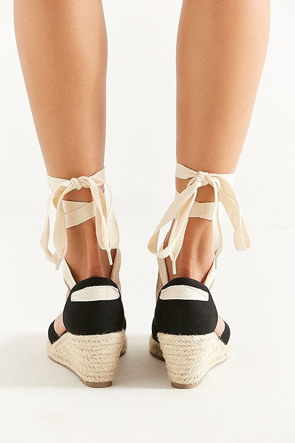 UO Espadrille Lace-Up Wedge