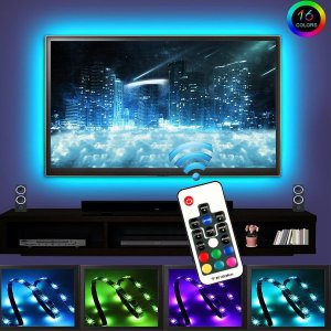 EveShine Neon Accent LED Strips Bias Backlight RGB Lights with Remote Control for HDTV