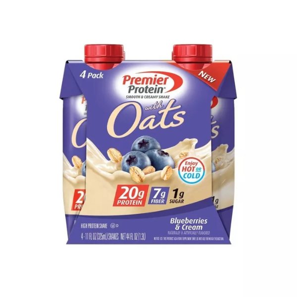 Shake - Oats, Blueberries &#38; Cream - 4pk/44 fl oz