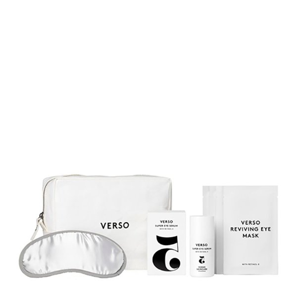 Verso Skincare 眼部护理四件套装 眼部精华30ml+眼膜3g*4+眼罩+洗漱包 - 五周年限量版