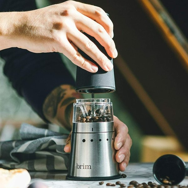 Brim 不锈钢电动咖啡、香料研磨机 9种研磨度