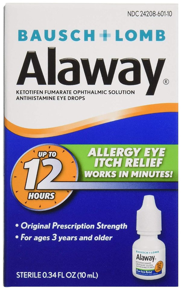 Alaway Antihistamine Eye Drops, 0.34 fl oz (10 ml)