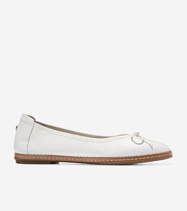 Women's Cloudfeel All-Day Ballet Flat in Optic White | Cole Haan