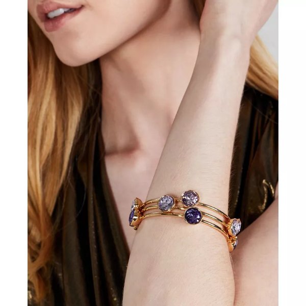Gold-Tone Crystal Bangle Bracelets, Set of 3, Created for Macy's