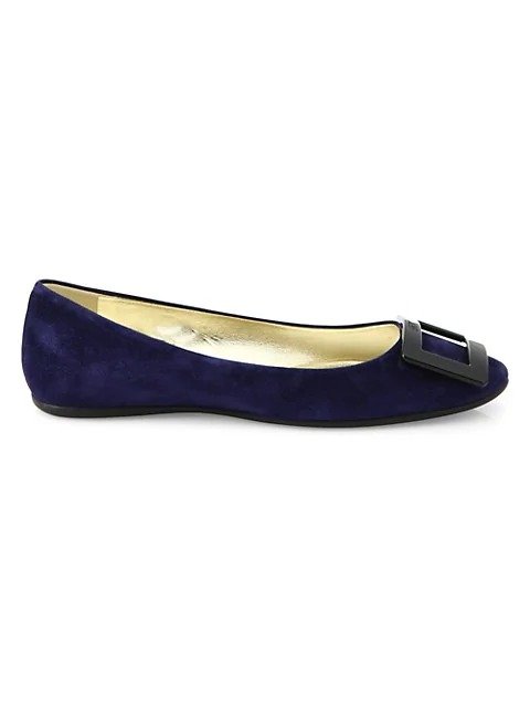 Gommette Suede Flats