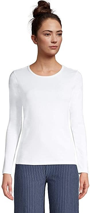 ' End Women's All Cotton Long Sleeve Crewneck T-Shirt