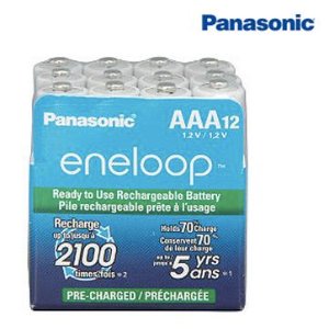 Panasonic BK-4MCCA12SA 12-pack AAA eneloop Rechargeable Batteries
