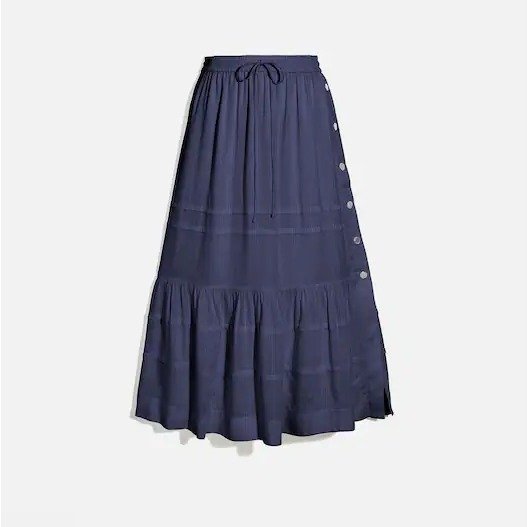 Stripe Tiered Skirt