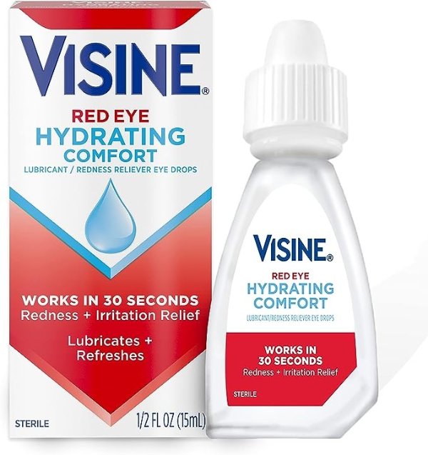 Red Eye Hydrating Comfort Redness Relief and Lubricant Eye Drops  0.5 fl. oz