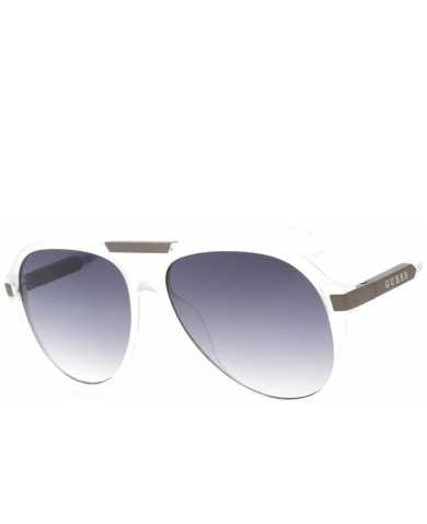 Guess Men's White Sunglasses SKU: GF0237-27B UPC: 889214356192