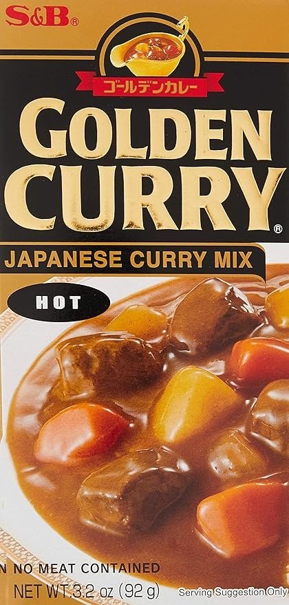 S & B Golden Curry Sauce Mix, Hot, 3.2 oz