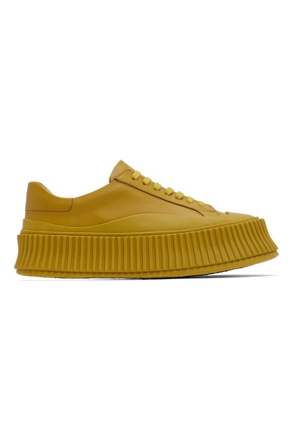 Yellow Agnellato Platform Sneakers