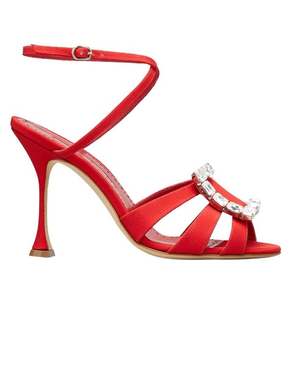 Red Ticuna Crystal Sandal