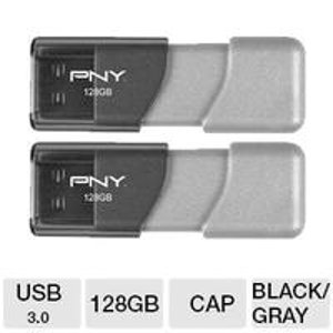 PNY 128GB Turbo USB 3.0 Flash Drive (2 Pack)