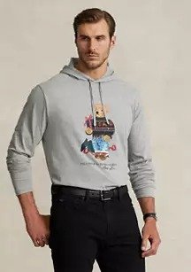 Big & Tall Polo Bear Jersey Hooded T-Shirt
