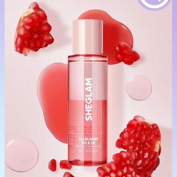 SHEGLAM Clear Away Eye & Lip Makeup Remover Nourishing Non-Greasy and Lightweight Deep Cleansing Moisturizing Makeup Remover for Eyes and Lips Ultra Gentle on Eyes with Red Pomegranate Vitamin C Vitamin E Black Friday Sale Makeup Remover | SHEIN USA