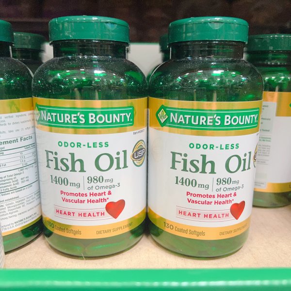 Fish Oil 1400 mg, 130 Coated Softgels
