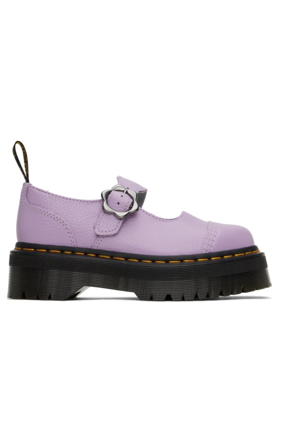 紫色 Addina Flower 牛津鞋