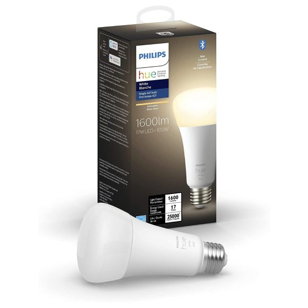 Hue White A21 High Lumen Smart Bulb 1600 Lumens