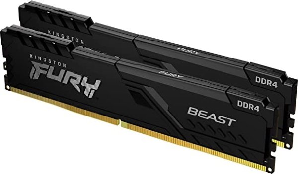 FURY Beast 32GB (2x16GB) 3200MHz DDR4 CL16 内存