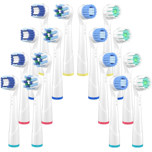 Uliber 电动牙刷替换刷头16支 适用于Oral B电动牙刷