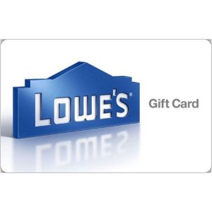 价值$100 Lowe's礼卡
