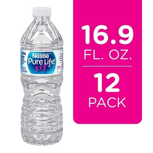 Purified Water, 16.9 fl oz. Plastic Bottles (12 count)