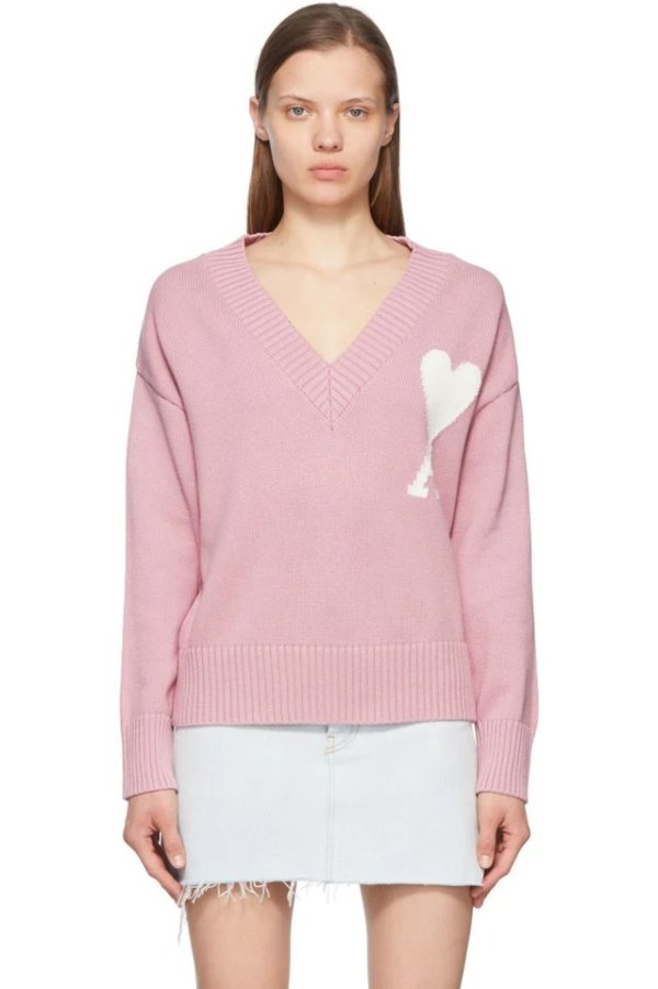 Pink Ami De Coeur Sweater