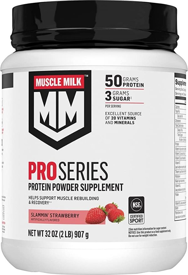 Pro Series Protein Powder, Strawberry, 2 Pounds (Pack of 1)