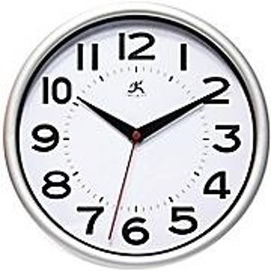 Infinity Instruments 14220SV-3364 Metro Resin Analog Wall Clock