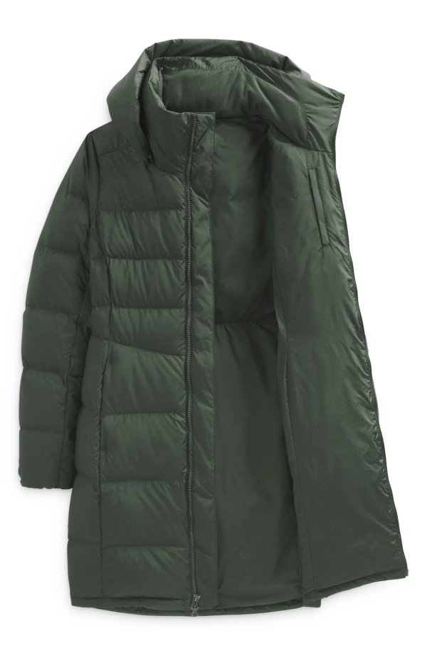 Metropolis Water Repellent 550 Fill Power Down Hooded Parka