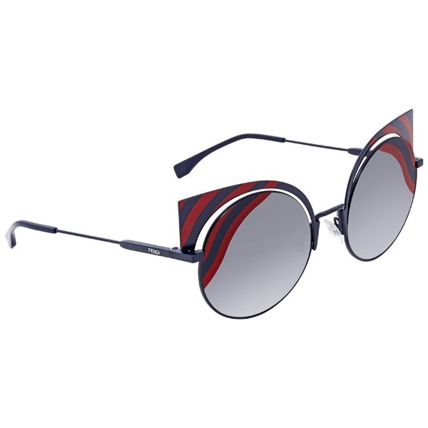 Grey Gradient Round Sunglasses FF 0215/S