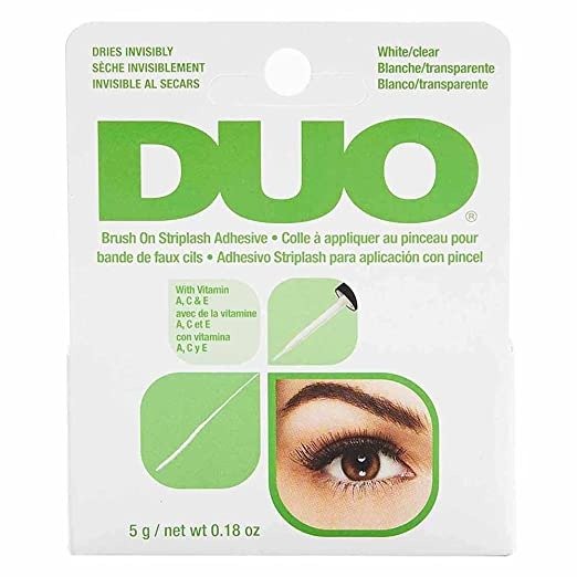 Brush-On Lash Adhesive with Vitamins A, C & E, Clear, 0.18 oz, 1-Pack