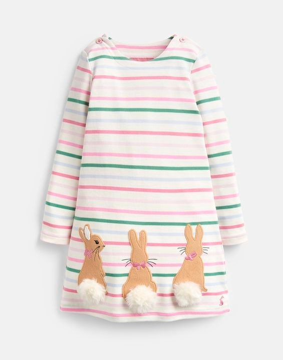 小童3D兔兔连衣裙