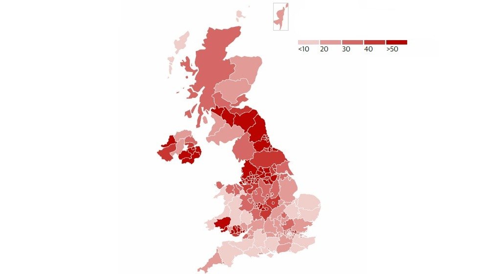 英国新冠肺炎疫情实时动态:新增7108例!全英累计确诊453264例,42143人病逝。