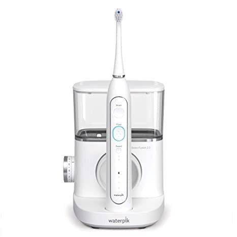 Sonic-Fusion 2.0 Professional Flossing Toothbrush, Electric Toothbrush and Water Flosser Combo In One, White