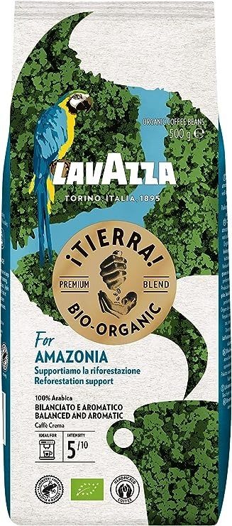 拉瓦扎¡Tierra！优质阿拉比卡纯咖啡豆，中度烘焙 500 克包装