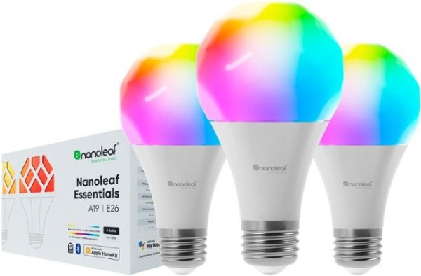 Nanoleaf Essentials A19 智能灯泡 3个 + Homepod Mini