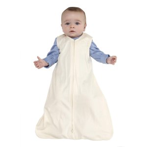 HALO SleepSack 100% Cotton Wearable Blanket, Cream, Medium