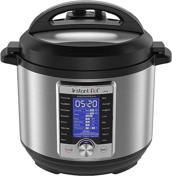 Mueller UltraPot 10-in-1 Pressure Cooker 6 Quart with 8 Safety Features,  Rice Cooker, Slow Cooker, Saute, Yogurt Maker, Custom & Pre-Set Functions,  Tempered Glass Lid 