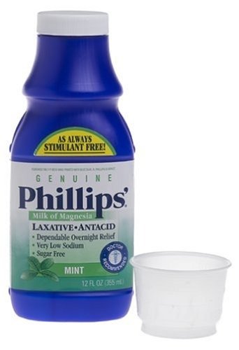 Phillips' Genuine Milk of Magnesia, Fresh Mint, 355ml