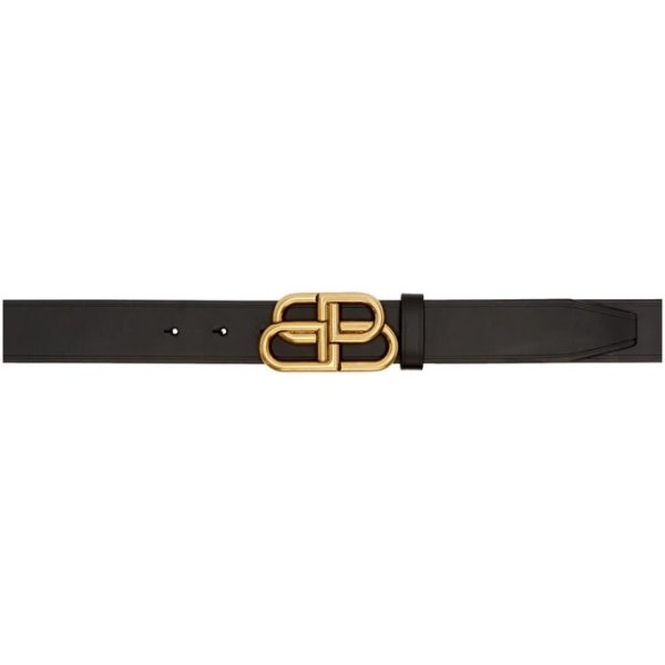 - Black & Gold BB Buckle Belt