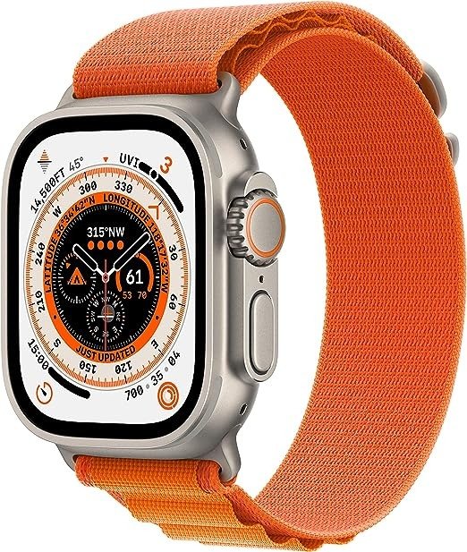 Watch Ultra GPS + Cellular, 49mm Orange Alpine Loop Medium