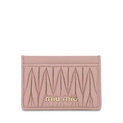 QUILTED LEATHER CARD HOLDER