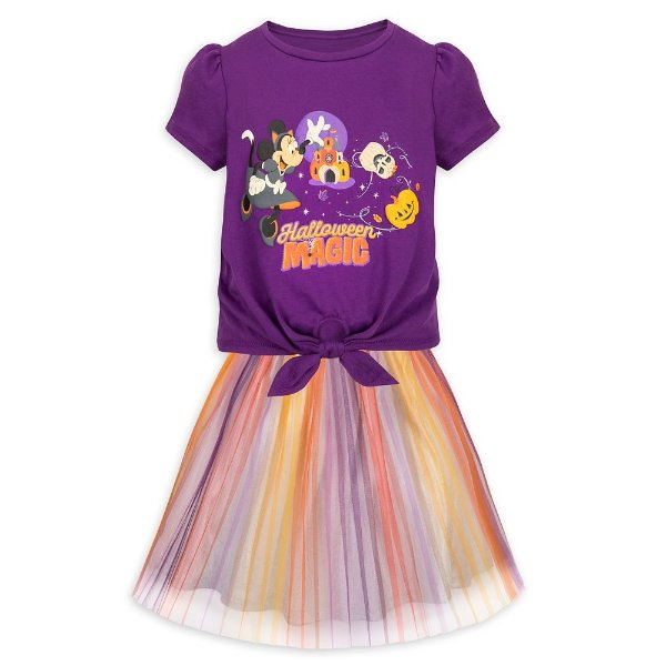 Minnie Mouse Halloween T-Shirt and Skirt Set for Kids | shopDisney