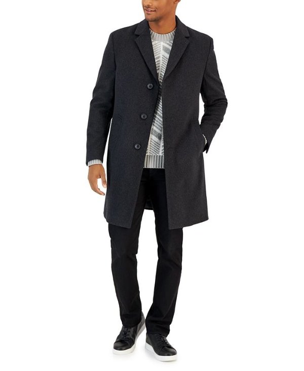 Men's Classic-Fit Camber Wool Overcoat