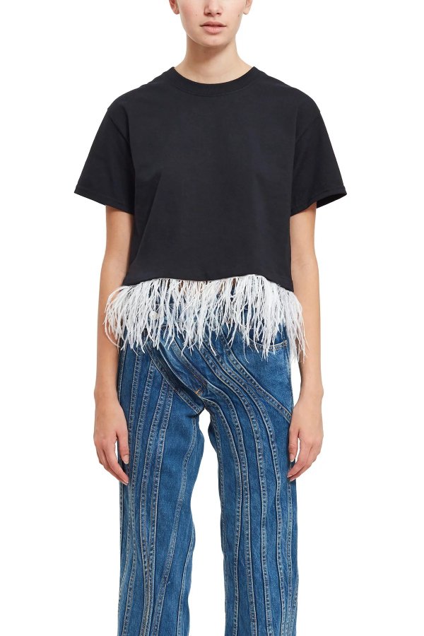 Feather Trim Tee